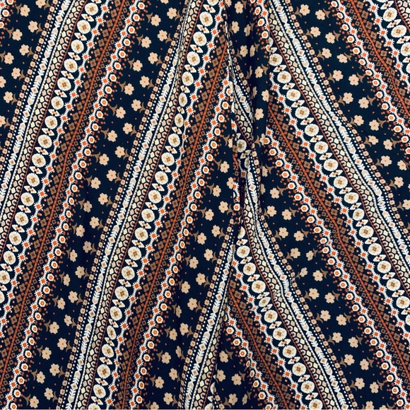 SHEIN Hi-low boho hippie brown, black and tan skirt size medium - Picture 5 of 6